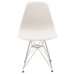 Chair Adelle PP white-inox leg 46x55x81cm - Image 4