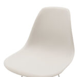 Chair Adelle PP white-inox leg 46x55x81cm - Image 5