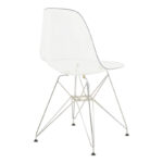Chair Adelle PP pet clear-inox leg 46x55x81cm - Image 2
