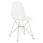Chair Adelle PP pet clear-inox leg 46x55x81cm