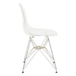 Chair Adelle PP pet clear-inox leg 46x55x81cm - Image 3