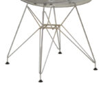 Chair Adelle PP pet clear grey-inox leg 46x55x81cm - Слика 6