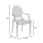 Chair Narova PC clear 43x48x92cm - Image 6