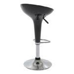 Bar stool Felice height adjustable black-chrome base 40x43x84cm - Слика 2