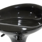 Bar stool Felice height adjustable black-chrome base 40x43x84cm - Слика 6