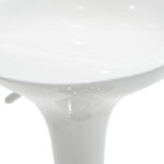 Bar stool Felice height adjustable white-chrome base 40x43x84cm - Image 6