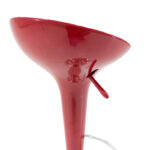 Bar stool Felice height adjustable red-chrome base 40x43x84cm - Слика 6