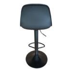 Bar stool Louser height adjustable black pp with cushion-black metal base 44x46x114cm - Слика 4