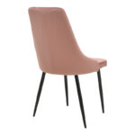 Chair Azori velvet rotten apple-black metal leg 49x55x85cm - Image 2