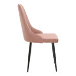 Chair Azori velvet rotten apple-black metal leg 49x55x85cm - Image 3