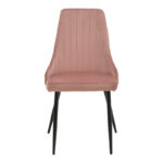 Chair Azori velvet rotten apple-black metal leg 49x55x85cm - Image 4