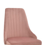 Chair Azori velvet rotten apple-black metal leg 49x55x85cm - Image 6