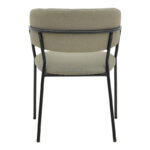 Chair Morel grey fabric-black metal leg 55x55x76cm - Слика 5