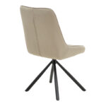 Chair Wori beige velvet-metal black leg  48x56x82cm - Image 2