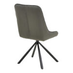 Chair Wori dark grey velvet-metal black leg 48x56x82cm - Image 2