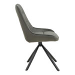 Chair Wori dark grey velvet-metal black leg 48x56x82cm - Image 3