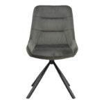 Chair Wori dark grey velvet-metal black leg 48x56x82cm - Image 4