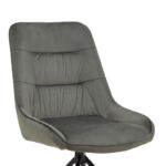 Chair Wori dark grey velvet-metal black leg 48x56x82cm - Image 6