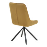 Chair Wori brown velvet-metal black leg 48x56x82cm - Image 2