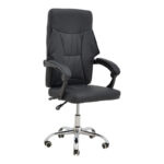 Manager office chair Glorin  black pu 60x68x128cm