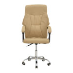 Manager office chair Glorin  beige pu 60x68x128cm - Слика 4