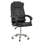 Канцелариска столица за менаџер Toronsi црна PU 60x68x128 см