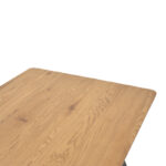 Winor table natural mdf-leg black metal 140x80x75cm - Image 4