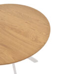 Table Xuson natural mdf-white metal legs D80x75cm - Image 4