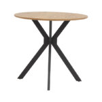 Table Xuson natura lmdf-black metal legs D120x75cm - Слика 2