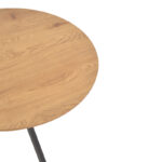 Table Xuson natura lmdf-black metal legs D120x75cm - Слика 4