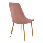 Chair Azori velvet rotten apple-natural color metal leg 49x55x85cm - Слика 2