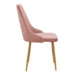 Chair Azori velvet rotten apple-natural color metal leg 49x55x85cm - Слика 3