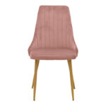 Chair Azori velvet rotten apple-natural color metal leg 49x55x85cm - Слика 4