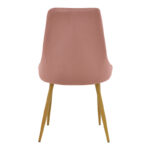 Chair Azori velvet rotten apple-natural color metal leg 49x55x85cm - Слика 5