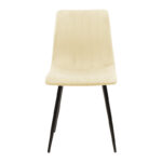 Chair Noor beige fabric with black color metal leg 44x53x86cm - Слика 4