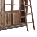 Library Librardy Inart antique brown solid mango wood 247x35x220cm - Image 4