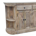 Buffet Freklian Inart natural solid mango wood 200x42x90cm - Image 3