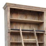 Library Bookie Inart antique white solid mango wood 200x42x230cm - Image 3