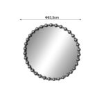 Mirror Poppens Inart gold metallic 83.5x4.5x83.5cm - Слика 2