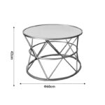 Coffee tables Pelosif Inart gold set 2pcs metal - Слика 5