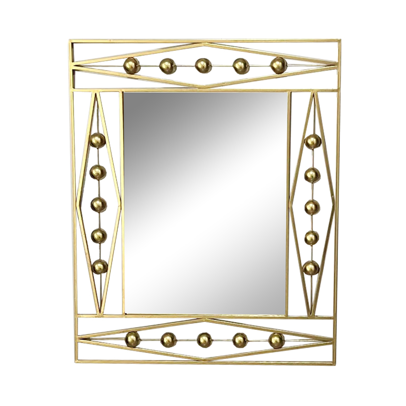 295-000007 Mirror Roteron Inart gold metallic 80x2x100cm - Слика 1