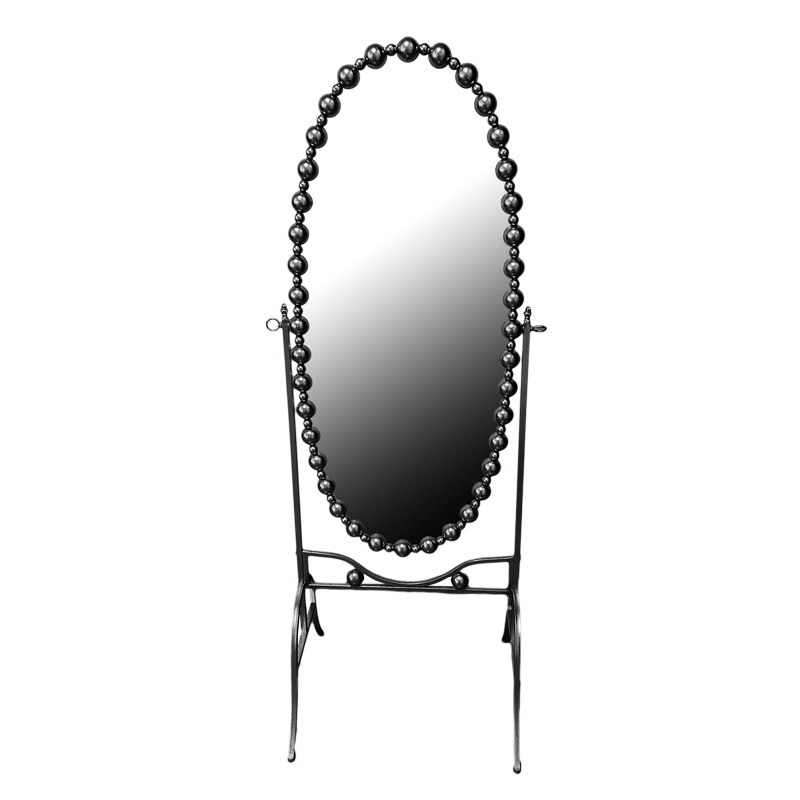 295-000010 Mirror Present Inart black metallic 63.5x50x171cm - Слика 1