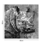 Canvas wall art Rhinocery Inart 80x3x80cm - Слика 2