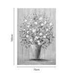 Canvas wall art Flowerpot Inart 70x3x100cm - Image 2