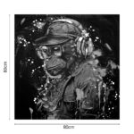 Canvas wall art Monkey Inart 80x3x80cm - Слика 2