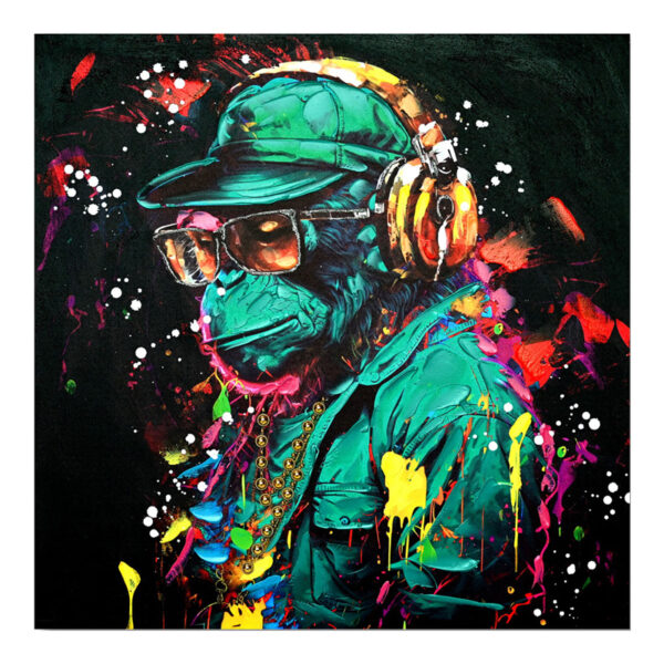 Ѕидна уметност на платно Monkey Inart 80x3x80cm