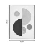 Canvas wall art  Geometric I Inart 52x4.5x72cm - Слика 2