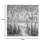 Leambre I Inart canvas painting 102x4.5x102cm - Image 2