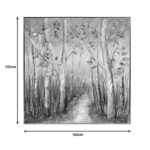 Leambre II Inart canvas painting 102x4.5x102cm - Image 2