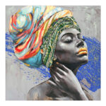 Canvas painting Africana Inart 100x3x100cm
